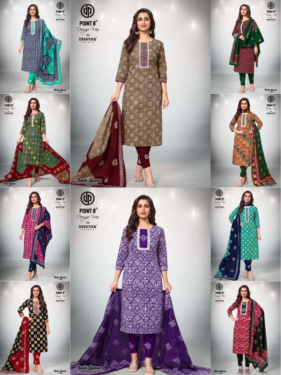 Batik Queen Vol 1 By Deeptex Cotton Kurti Bottom With Dupatta Suppliers In India